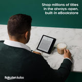 Kobo Sage | eReader | 8β HD Glare Free Touchscreen | Waterproof | Adjustable Brightness and Color Temperature | Blue Light Reduction | Bluetooth | WiFi | 32GB of Storage | Carta E Ink Technology