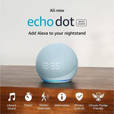 Echo Dot with Clock (5th Gen, 2022 release) | Smart speaker with Alexa