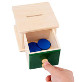 Wooden coin drawer (coins)
