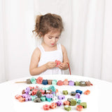 Wooden animals beads (67pcs)