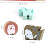 Wooden animals beads (67pcs)