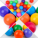 6pcs-wooden rainbow balls