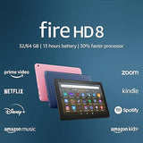 Amazon Fire HD 8 tablet, 8” HD Display, 64GB, 30% faster processor, designed for portable entertainment, (2022 release)