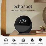 Amazon Echo Spot (2024 release), Smart alarm clock with vibrant sound + Alexa