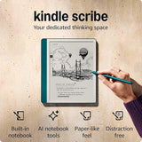 Kindle Scribe (64GB) 2024 AI - All your notes, docs, and books, unified in one sleek hub. Powered by cutting-edge AI for instant notebook summaries. Comes with the exclusive Premium Pen