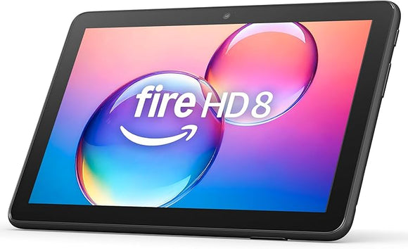 Amazon Fire HD 8 tablet (newest model), 8” HD Display, 3/4GB memory, 32/64GB, designed for portable entertainment, Black