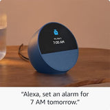 Amazon Echo Spot (2024 release), Smart alarm clock with vibrant sound + Alexa