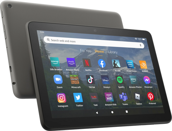Fire HD 8 Plus (2022), 8” HD Display, 32GB Storage, 30% faster processor with 3GB RAM | Gray Color