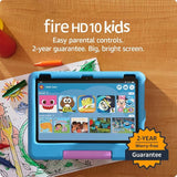 Amazon Fire HD 10 Kids Tablet (latest 2023 model) | Features a vibrant 10.1-inch HD display with included ad-free content and exclusive apps, robust parental controls, long-lasting 13-hour battery life, and 32 GB storage, perfect for kids in Cambodia.
