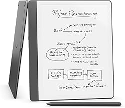 Kindle Scribe (64GB) - All your notes, docs, and books, unified in one sleek hub. Powered by cutting-edge AI for instant notebook summaries. Comes with the exclusive Premium Pen
