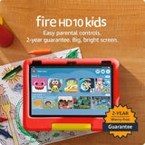Amazon Fire HD 10 Kids Tablet (latest 2023 model) | Features a vibrant 10.1-inch HD display with included ad-free content and exclusive apps, robust parental controls, long-lasting 13-hour battery life, and 32 GB storage, perfect for kids in Cambodia.