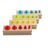 Wooden colorful sockets