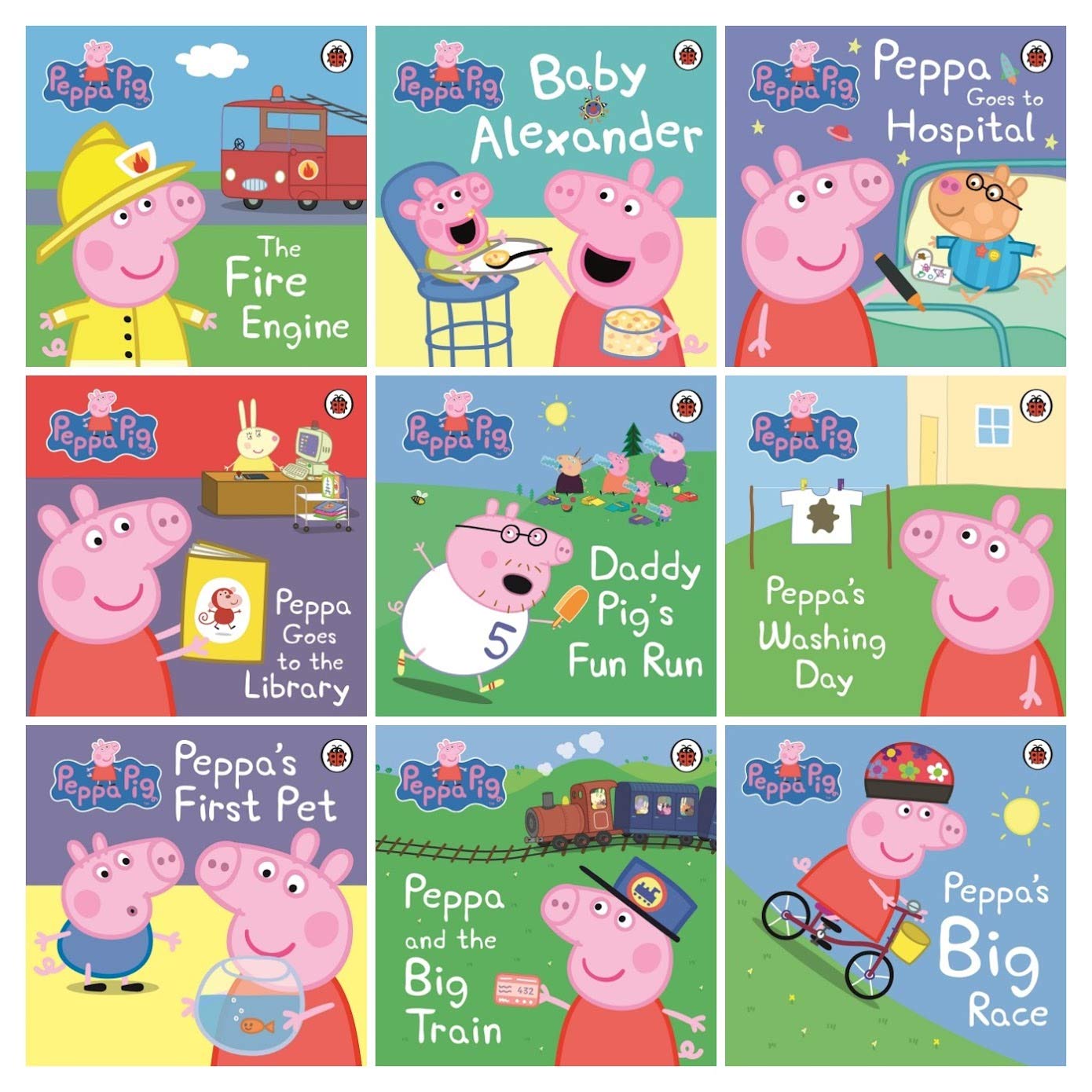Peppa Pig The Fire Engine 9冊セット Peppa Pig The Fire Engine 9冊セット - 絵本・児童書最 安値 価格