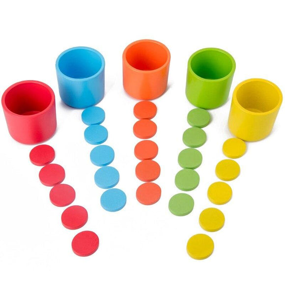 Colorful Counting Bears with Matching Cups Sort Count & Color Recognition Learning Toy for Toddler & Kids