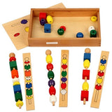 Montessori Colorful Stick Beading
