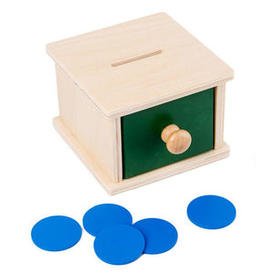 Wooden coin drawer (coins)