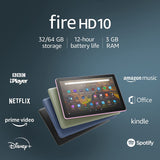 Kindle Fire HD10 (2021) / 10.1", 1080p Full HD, 32GB, 3GB RAM - Denim