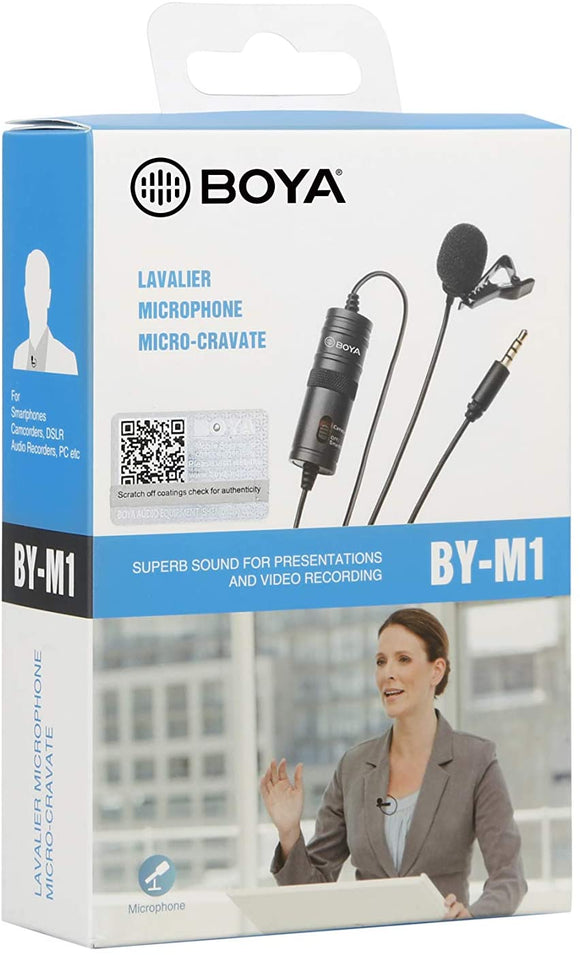 BOYA by M1 3.5mm Condenser Lavalier Microphone