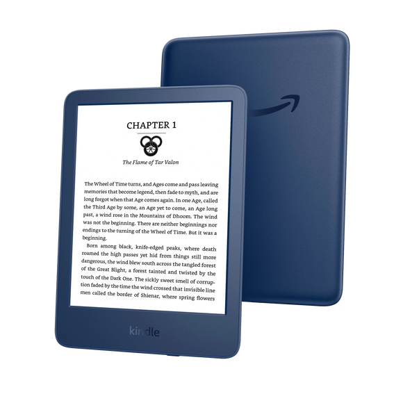 Kindle – The lightest and most compact Kindle, with extended battery  life, adjustable front light, and 16 GB storage – Denim